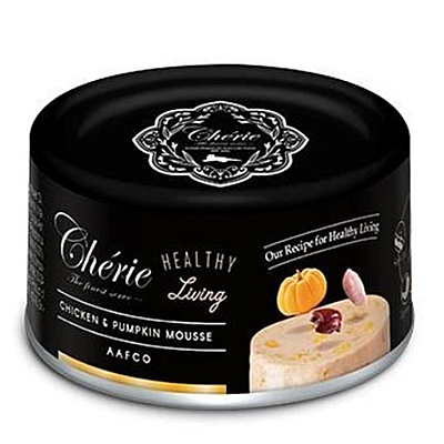Вологий корм Cherie Healthy Living Мус для котів з куркою і гарбузом