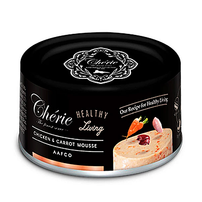Вологий корм Cherie Healthy Living Мус для котів з куркою і морквою