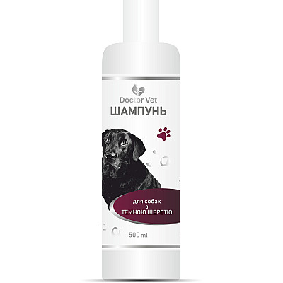 Шампунь для собак з темною шерстю Doctor Vet