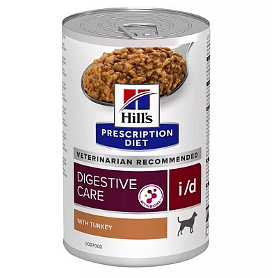 Вологий лікувальний корм для собак Hill's Prescription Diet i/d Digestive Care з індичкою при захворюваннях ШКТ, панкреатиті, діареях