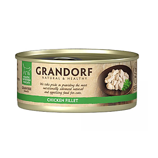 Вологий корм для котів Grandorf CHICKEN FILLET куряча грудка, 70 г