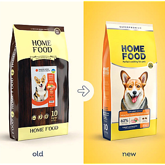 Сухий корм для собак середніх порід Home Food (Хоум Фуд) DOG ADULT MEDIUM Здорова шкіра та блиск шерсті «Індичка та лосось», 10 кг
