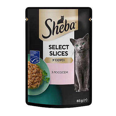 Влажный корм для кошек Sheba Black&Gold с индейкой в ​​желе