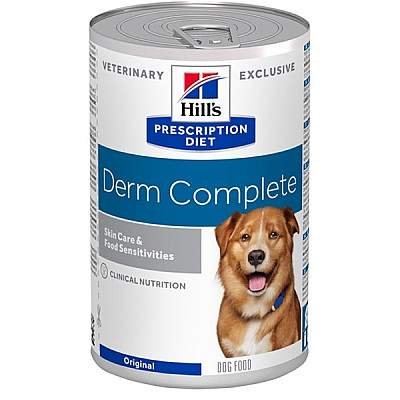 Вологий лікувальний корм Hills Wet PD Canine DermComplete Яйце/рис при харчових алергіях та атопічному дерматиті