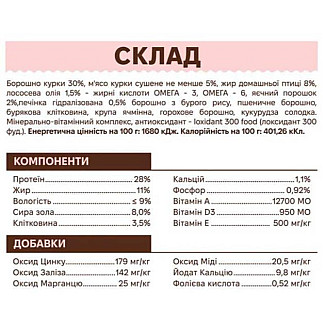 "ВЕЛЕТ"  повнораціонний сухий корм преміум «курка та бурий рис» для дорослих собак середніх порід, 2кг
