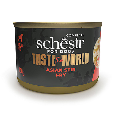 Натуральні консерви для собак Schesir Taste the World Asian Stir Fry Шезір курка по-азійськи в бульйоні