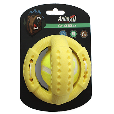 Іграшка AnimAll GrizZzly тенісний м'яч L, розмір 11,2х11,2х10,7 см