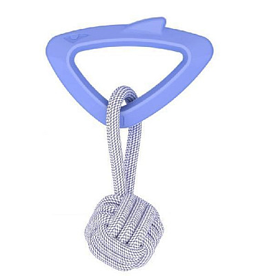 AnimAll GrizZzly Baby 0426 Іграшка Акула з канатом, рожева лаванда, (15,8х10,2х2