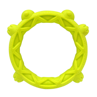 AGrizZzly 0525 Іграшка Кільце-Жабка L, зелена, (23,5х22