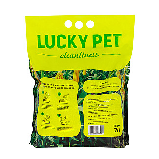 Наполнитель Lucky Pet кукурузный, 7л