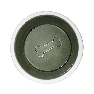 Миска керамическая Lucky Pet для собак и кошек, серая (197633), 350 мл