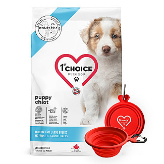 Сухий корм для цуценят середніх і великих порід 1st Choice Puppy Medium & Large Breeds з куркою, 2 кг