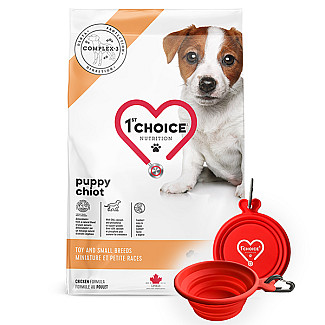 Сухий корм для цуценят міні та малих порід 1st Choice Puppy Toy and Small ФЕСТ ЧОЙС з куркою, 2 кг