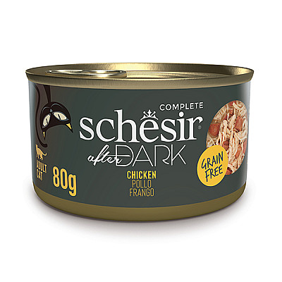 Натуральні консерви для котів Schesir After Dark Chicken Шезір курка в бульйоні