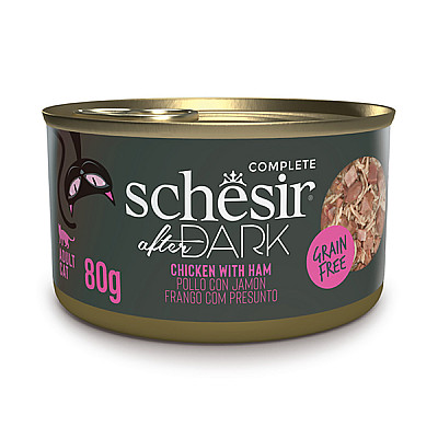 Натуральні консерви для котів Schesir After Dark Chicken With Ham Шезір курка з шинкою