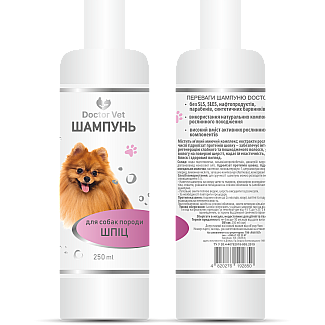 Шампунь для собак породи Шпіц Doctor Vet, 250 мл
