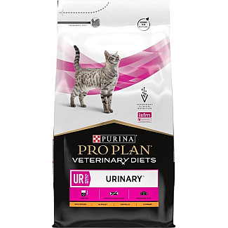 Сухой диетический корм для кошек с мочекаменной болезнью Purina Pro Plan Veterinary Diets UR ST/OX Urinary с курицей, 5 кг