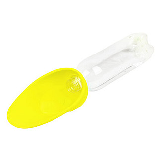 Поїлка-насадка на пляшку WAUDOG Silicone 165 х 90 мм, жовтий
