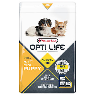 Сухий суперпреміум корм для цуценят міні та малих порід Opti Life Puppy Mini курка, 7.5кг
