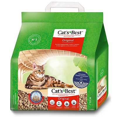 Наповнювач для котячого туалету Cat's Best Original Дерев'яний комкуючий