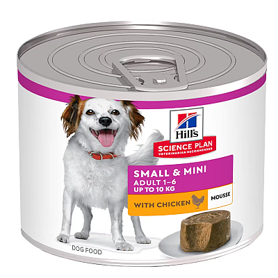 Вологий корм для собак Hill's Science Plan Mousse Adult Small & Mini Chicken для малих і міні порід з куркою