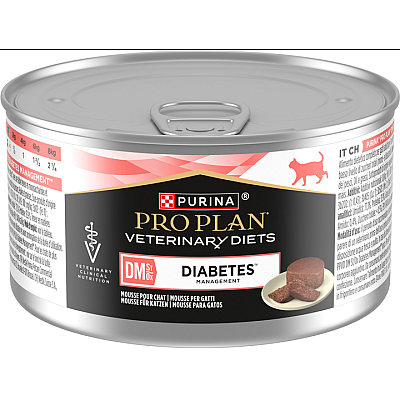 Вологий дієтичний корм Purina Pro Plan DM ST/OX Diabetes Managment для дорослих котів, для регулювання надходження глюкози (цукровий діабет) мус