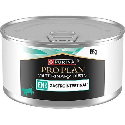Вологий дієтичний корм Purina Pro Plan EN Gastrointestinal для кошенят та дорослих котів, для зменшення розладів кишкової абсорбації та годівлі у період відновлення, одужання мус