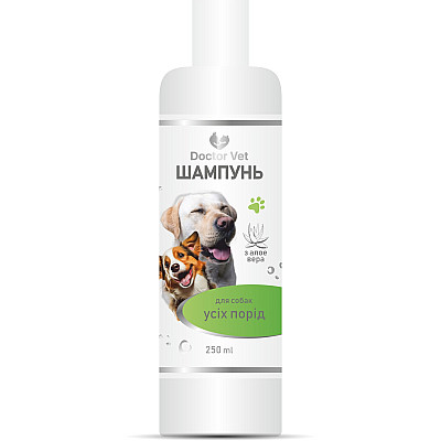 Шампунь з алое вера для собак усіх порід Doctor Vet