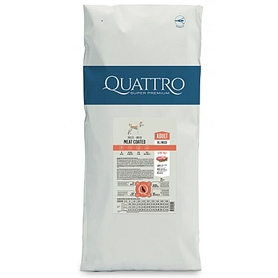 Сухий корм для дорослих собак усіх порід Quattro (Кваттро) All Breed з яловичиною