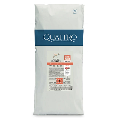 Сухий корм для дорослих собак великих порід Quattro (Кваттро) Large Breed з яловичиною