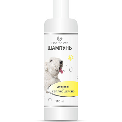 Шампунь для собак зі світлою шерстю Doctor Vet