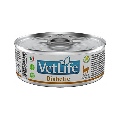 Консерви для кішок Vet Life Diabetic для контролю рівня глюкози в крові при цукровому діабеті