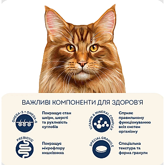 Сухий корм для кішок Home Food (Хоум Фуд) CAT ADULT «Телятина з лососем та в’яленими томатами» для стерилізованих котів великих порід, 1.6 кг
