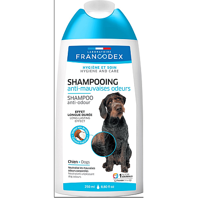 Шампунь Francodex Anti-odour Shampoo Dog для усунення неприємного запаху шерсті собак