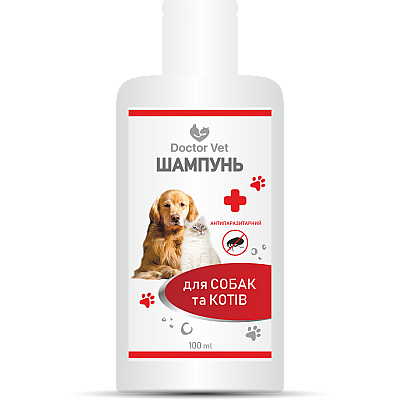 Шампунь Антипаразитарний (для собак та котів) Doctor Vet