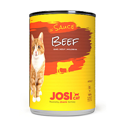 Влажный корм JosiCat Beef in Sauce для кошек с говядиной