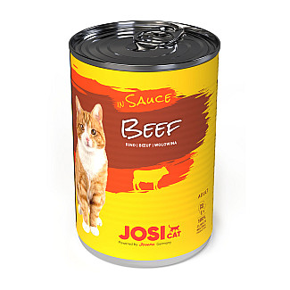 Влажный корм JosiCat Beef in Sauce для кошек с говядиной, 415 г