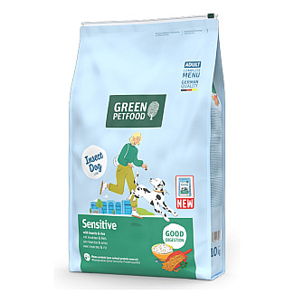 Сухой корм для собак Green Petfood Sensitive with Insects, 10 кг