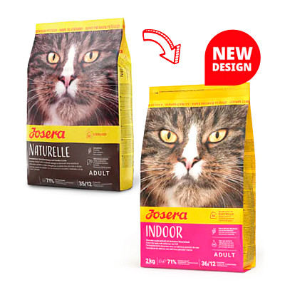 Сухий беззерновий корм для стерилізованих і малоактивних котів Josera Indoor з птицею