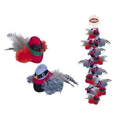 Nobby Игрушка для кошек Птичка с перьями и звуком