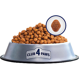 Сухой корм CLUB 4 PAWS PREMIUM Клуб 4 лапы 4 в 1 для взрослых кошек, живущих в помещении, 900 г