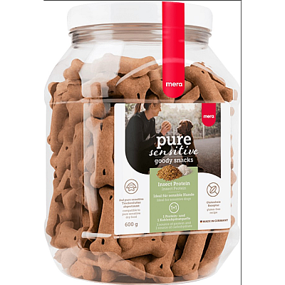 Cнеки Mera good snacks pure sensitive Insect Protein для чутливих собак із білком комах