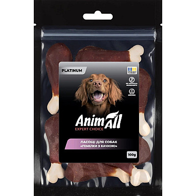 Лакомство для собак AnimAll PLATINUM голени с уткой