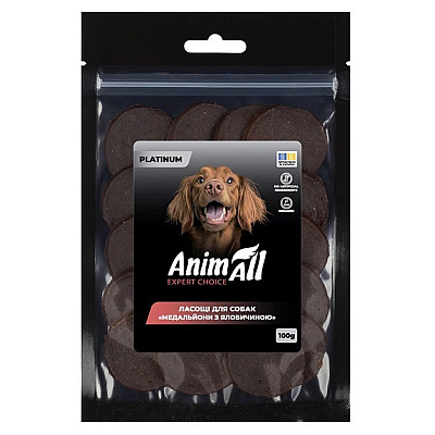 Лакомство для собак AnimAll PLATINUM медальоны с говядиной