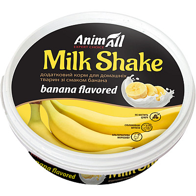 Додатковий корм AnimAll MilkShake зі смаком банана