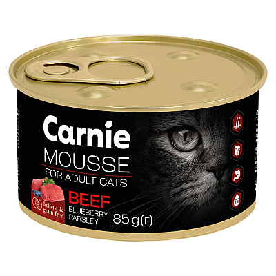 Влажный корм для кошек Carnie мясной мусс 85 г