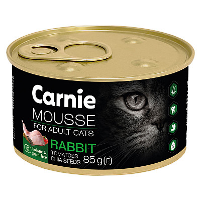 Влажный корм для кошек Carnie мясной мусс 85 г