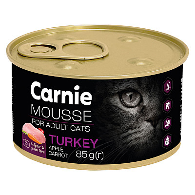 Влажный корм для кошек Carnie мясной мусс 85 г