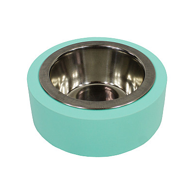 Миска металлическая на деревянной подставке Lucky Pet линейка 0.24л/11.5 см (553218)
