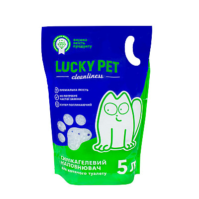 Наполнитель силикагелевый Lucky Pet для кошачьего туалета